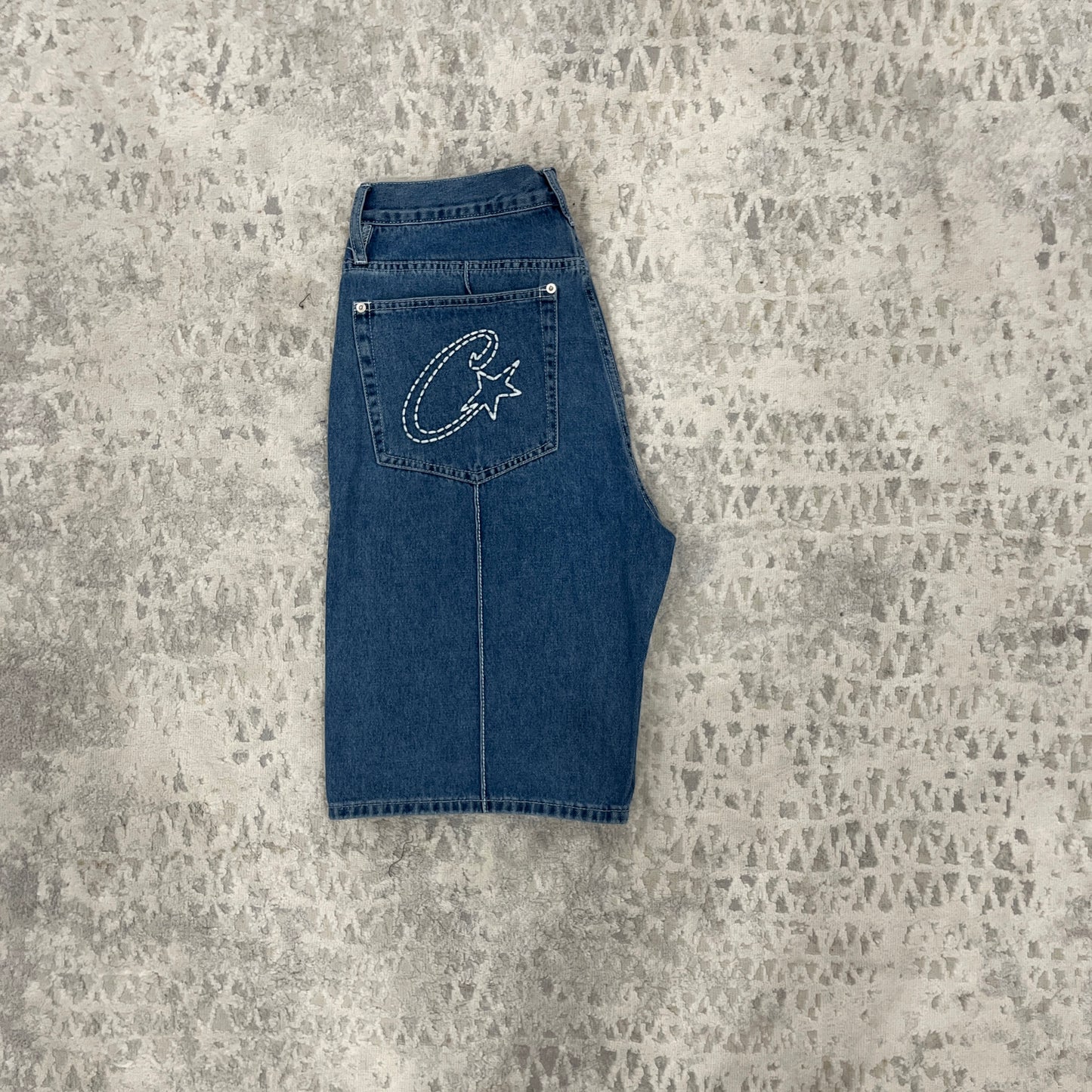 Corteiz denim shorts