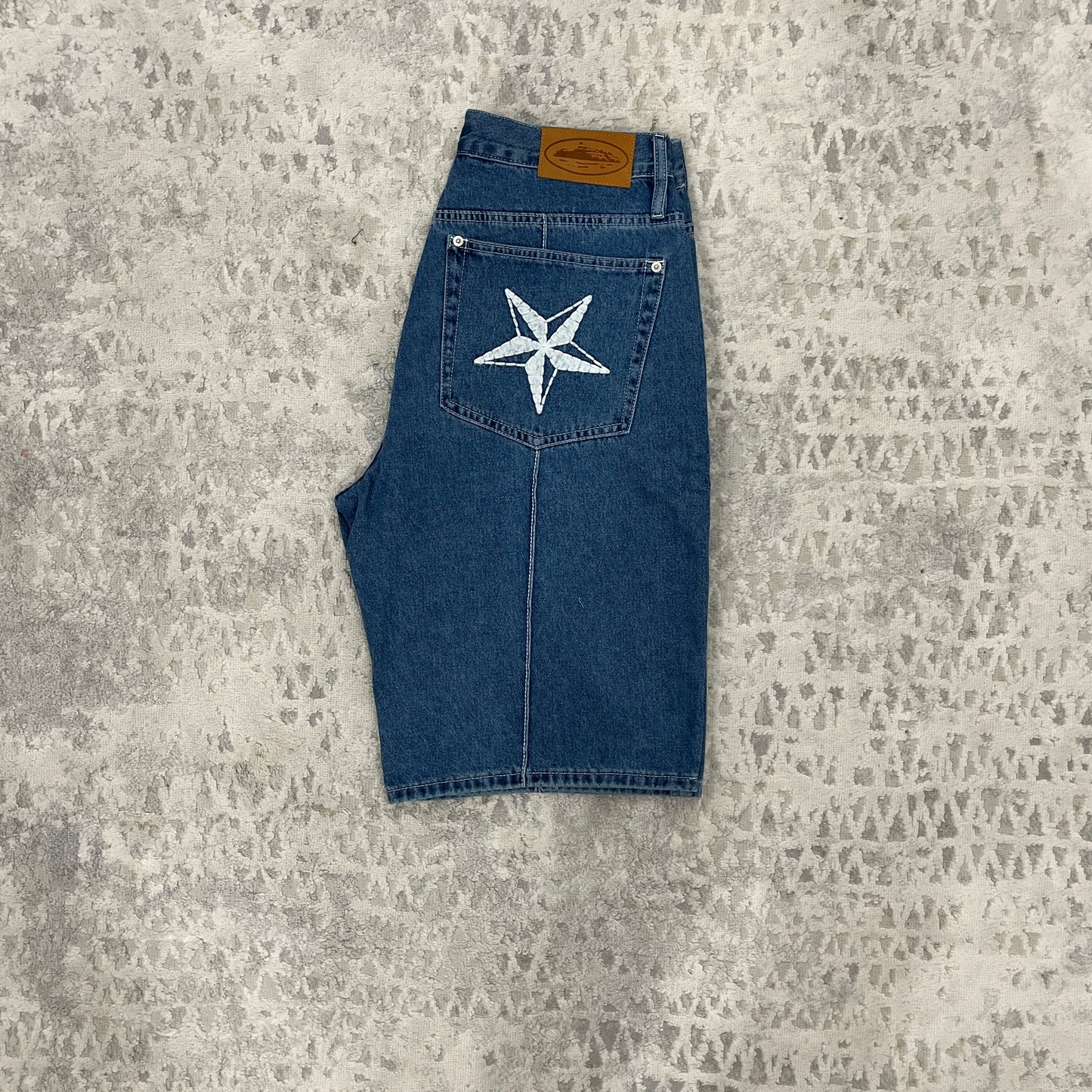 Corteiz denim shorts