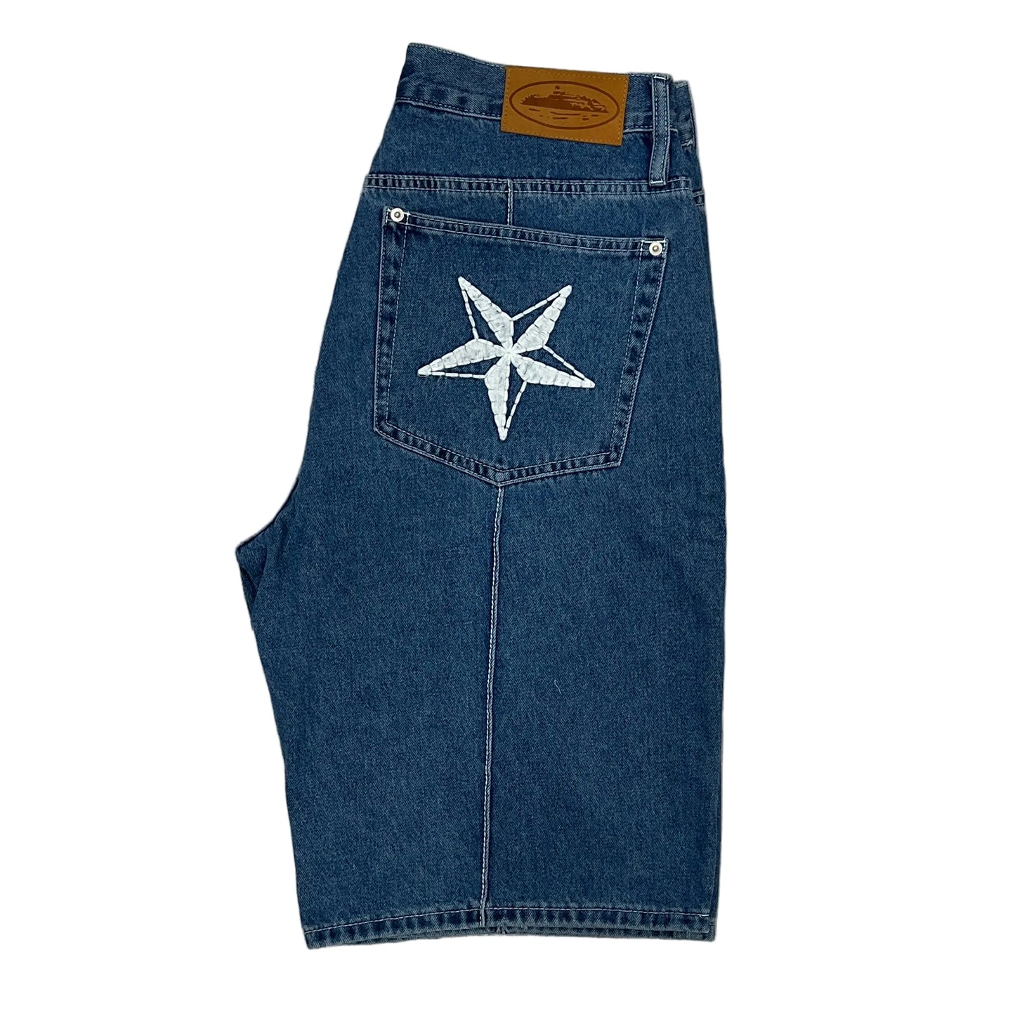 Corteiz denim shorts
