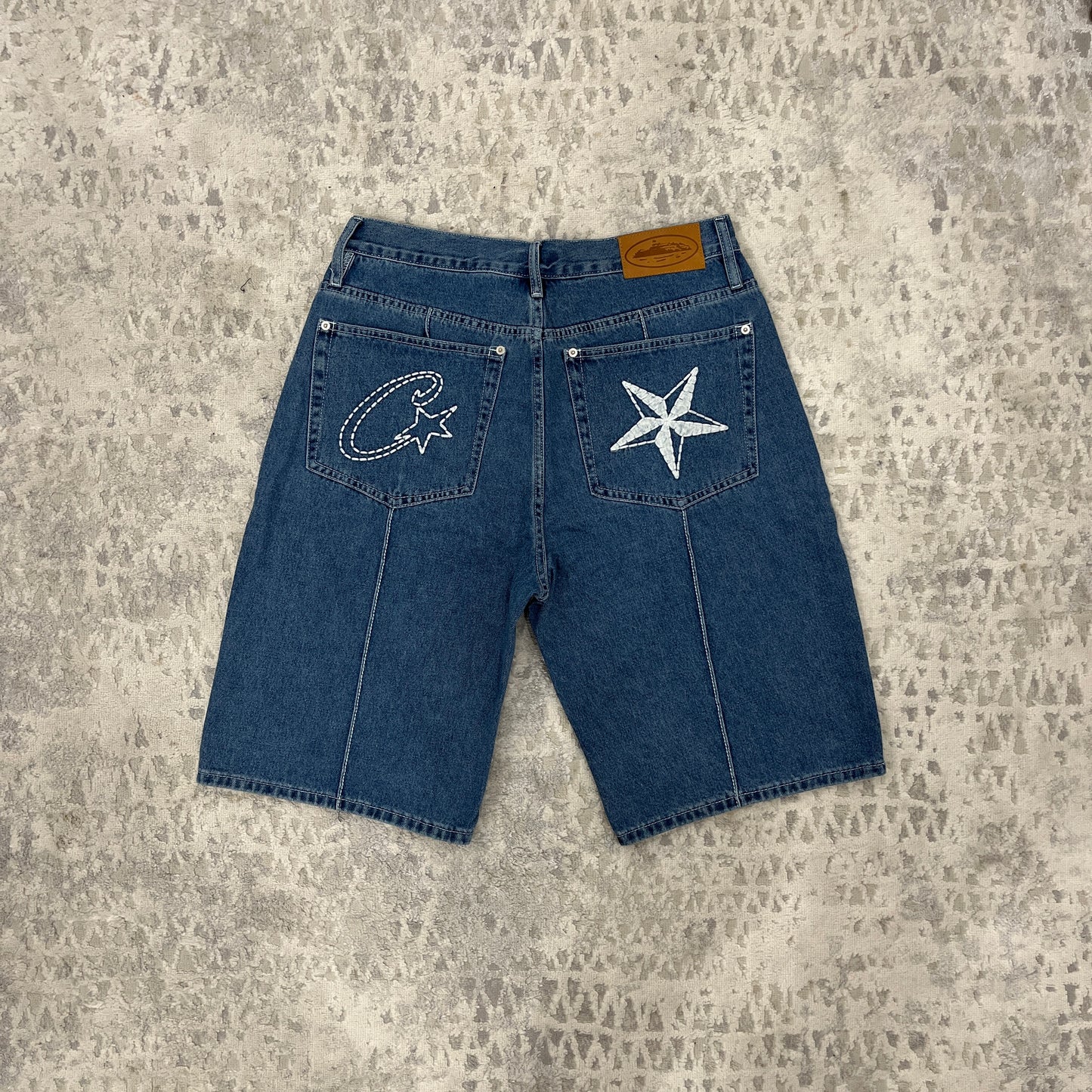 Corteiz denim shorts