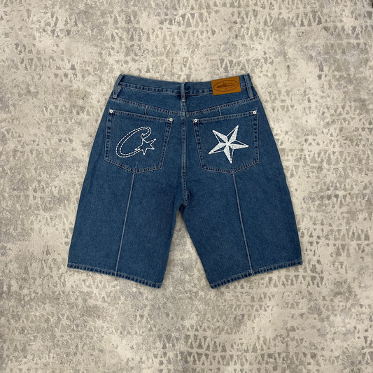 Corteiz denim shorts